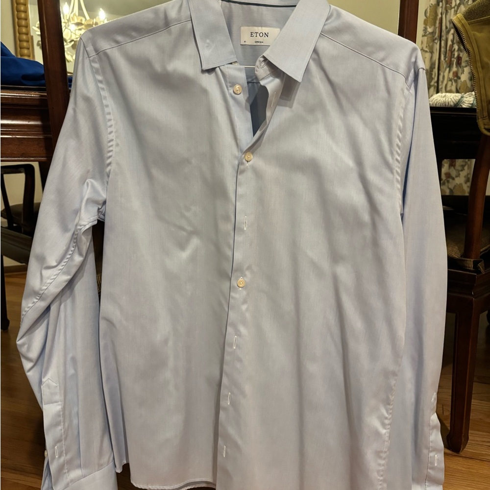 Eton Men's Sky Blue Dress Shirt